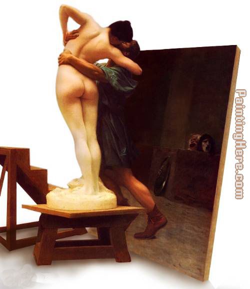 Pygmalion and Galatea I painting - Jean-Leon Gerome Pygmalion and Galatea I art painting